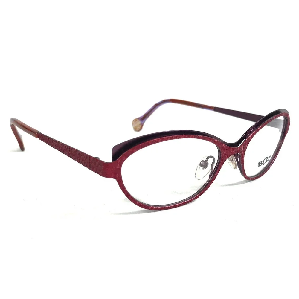 BOZ Eyeglasses Frames VISTA 3070 Red Purple Cat Eye Full Rim 52-17-140